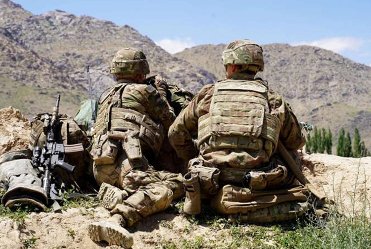 Trong ảnh chụp năm 2019 là binh sĩ Mỹ tại tỉnh Wardak, Afghanistan. Ảnh: AFP