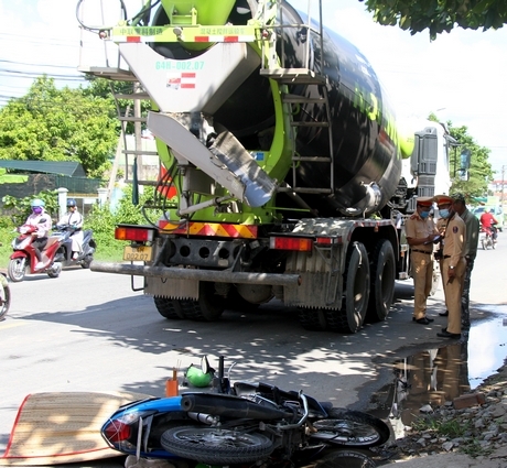 Một vụ tai nạn giao thông xảy ra trên QL53 vào ngày 20/5/2021.