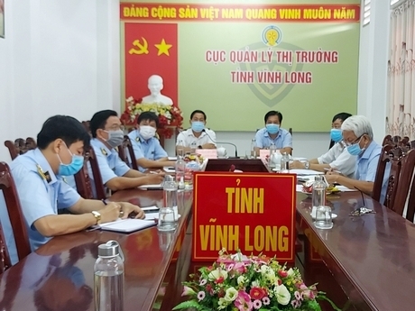 Điểm cầu tại Vĩnh Long.