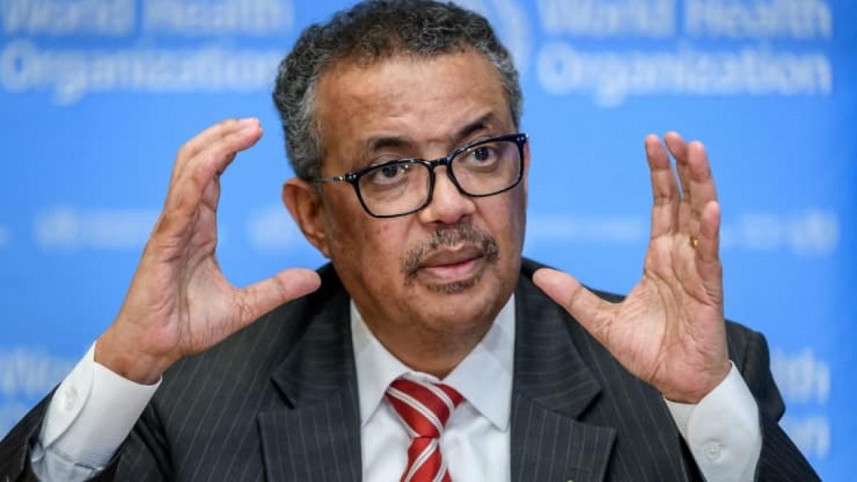 Tổng Giám đốc Tổ chức Y tế Thế giới Tedros Adhanom Ghebreyesus. Ảnh: AFP