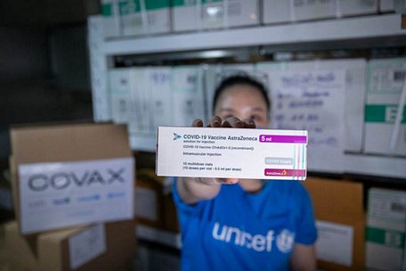  Vắc-xin Covid-19 của AstraZeneca tại Kho vắc-xin của Viện Vệ sinh dịch tễ Trung ương - Nguồn: UNICEF Việt Nam