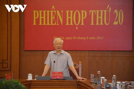  Tổng Bí thư Nguyễn Phú Trọng phát biểu tại phiên họp