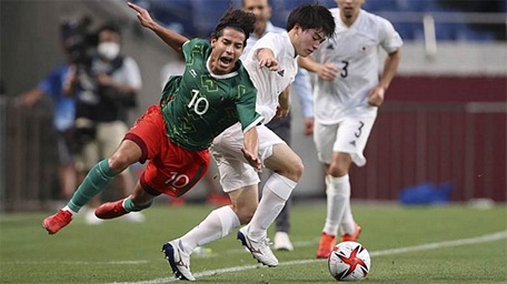  Olympic Mexico đã chơi tốt hơn Olympic Nhật Bản ở trận tái đấu. Ảnh: O.T