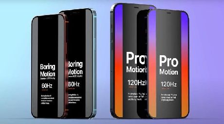 Dòng iPhone 13 Pro được trang bị màn hìn công nghệ ProMotion 120 Hz. Ảnh: @theapplehub