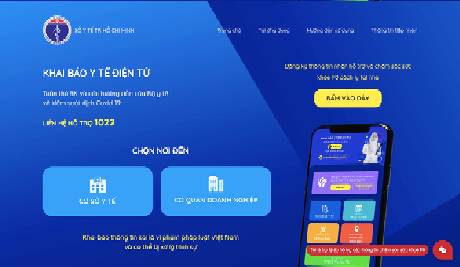 Hệ thống Khai báo y tế điện tử TP có tính năng hỗ trợ F0 tại nhà - Ảnh: CHỤP MÀN HÌNH
