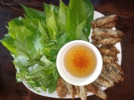 Món chả chay bắp chuối