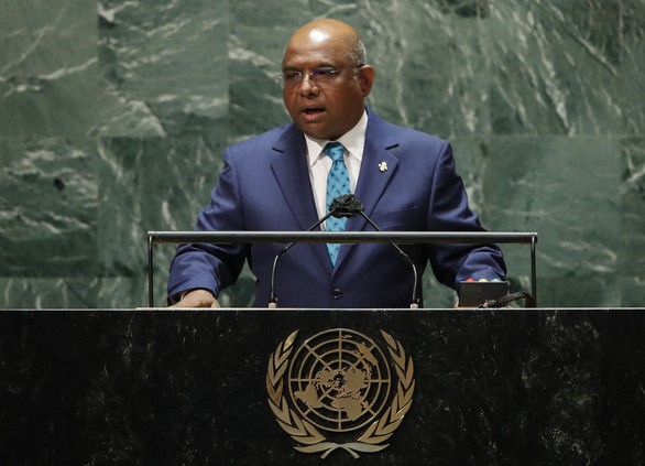 Ông Abdulla Shahid, chủ tịch Đại hội đồng LHQ khóa 76 - Ảnh: AFP