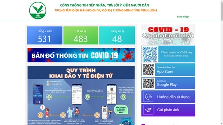 Người dân cũng có thể sử dụng dịch vụ trên nền web https://congdan.vinhlong.gov.vn.