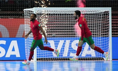  Pany ghi cú đúp giúp Bồ Đào Nha đánh bại Argentina 2-1 ở chung kết Futsal World Cup 2021 (Ảnh: Getty). 