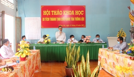 Hội thảo khoa học di tích Thánh tịnh Cửu Khúc Tòa tại ấp Tường Lễ, xã Tường Lộc.