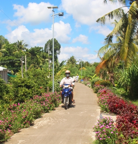 Diện mạo nông thôn ngày càng sáng hơn, đẹp hơn.