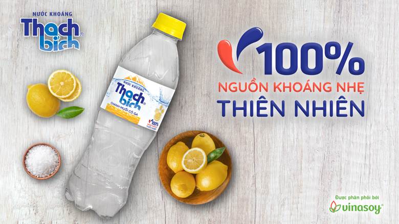 Nước khoáng Thạch Bích phiên bản Chanh muối có ga rất được ưa chuộng