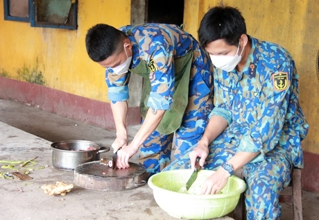 Các chiến sĩ trẻ trưởng thành hơn sau thời gian nhập ngũ.