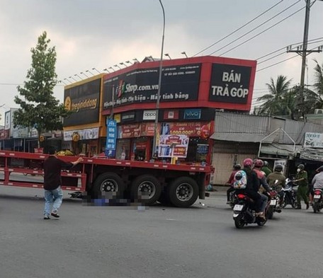 Hiện trường vụ tai nạn.