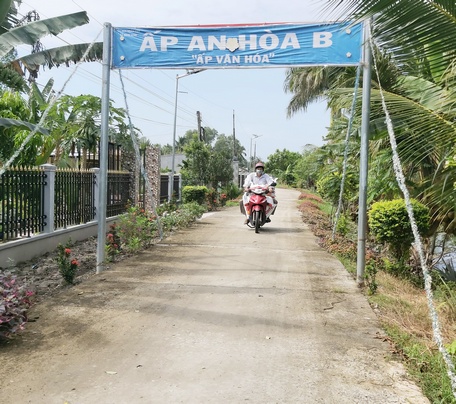 Nông thôn mới Tam Bình được quan tâm, đầu tư diện mạo nông thôn ngày càng khang trang sạch đẹp.