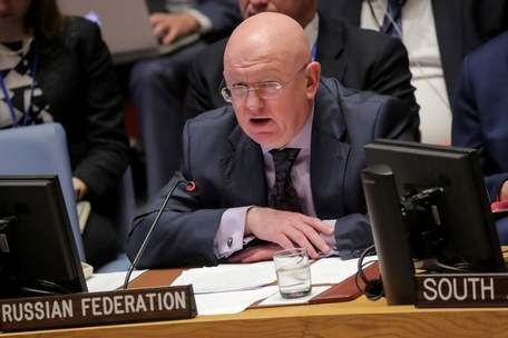  Đại sứ Nga tại Liên Hợp Quốc Vassily Nebenzia. Ảnh: Reuters