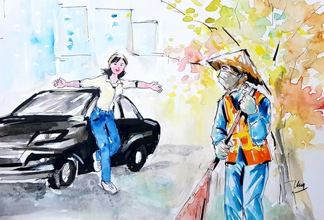 Tranh minh họa: TRẦN THẮNG 