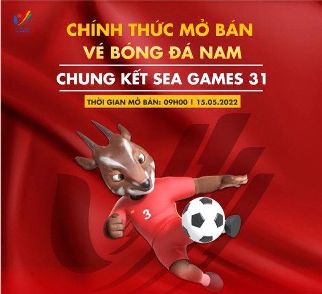 Mở bán vé chung kết bóng đá nam SEA Games 31. Ảnh: SEA Games 31