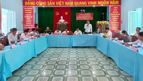 Đoàn khảo sát lưu ý một số vấn đề địa phương cần quan tâm.