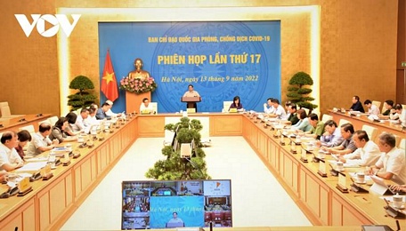 Toàn cảnh phiên họp tại điểm cầu Chính phủ