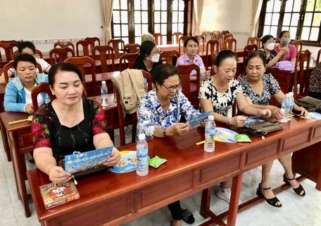 Nhiều cán bộ, hội viên, phụ nữ được trang bị những kiến thức hữu ích.