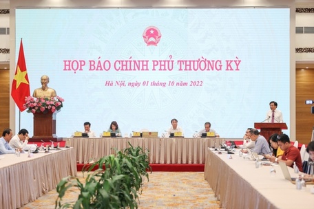 Họp báo Chính phủ thường kỳ tháng 9/2022.