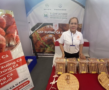 Lạp xưởng cá H-Food tham gia sự kiện Techfest 2022 tại TP Cần Thơ.