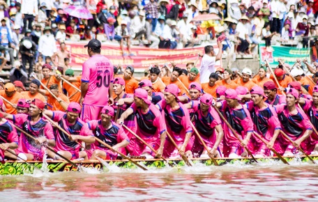 Hào hứng đua ghe ngo.