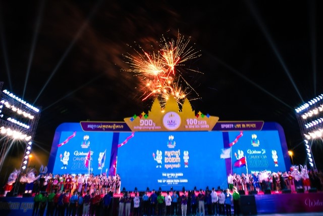 Lễ đếm ngược 100 ngày tới SEA Games 32 tổ chức tối 25/1/2023 - Ảnh: Cambodia2023.com