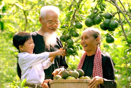 Giá trị truyền thống của gia đình Việt Nam là sự kết tinh của văn hóa gia đình và văn hóa dân tộc.  Ảnh: VINH HIỂN