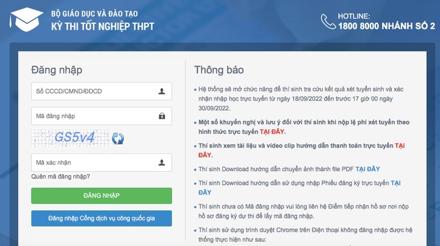 Thí sinh phải thực hiện xác nhận trên Cổng Thông tin của Bộ GD&ĐT trước khi đến trường đại học mình trúng tuyển để hoàn thành thủ tục xác nhận nhập học